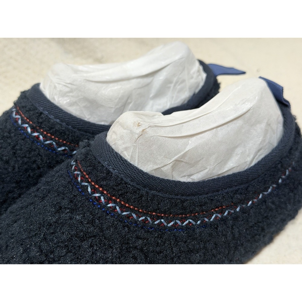 Bombas Slipper Tech Womens 11 Navy Sherpa Memory Foam House Shoes Cozy - Picture 7 of 16